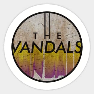 THE VANDALS - VINTAGE YELLOW CIRCLE Sticker